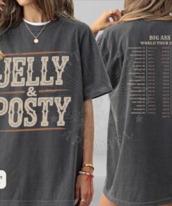 Jelly Roll Posty Shirt, Comfort Colors Tee, Jelly Posty Tour Date Shirt, Post Merch, Jelly Roll Concert, Big Ass World Tour 2025 Shirt