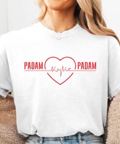 Padam Padam Heart Tshirt, Kylie Minogue Tshirt, In the style of Kylie Minogue Tee, Kylie Minogue Lyric icon T-shirt, Tension Tour 2025