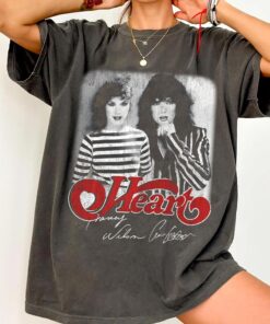 80s Heart Band Shirt, Vintage Rock Graphic Tee, 70s Retro Rock and Roll T-Shirt, Music Lover Gift, Classic Band Tee for Fan