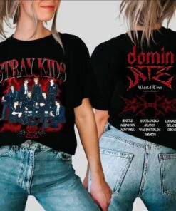 Stray Kids dominATE World Tour US 2025 T-shirt, Stray Kids Hop Album Shirt, Stray Kids ATE Album Shirt, Bang Chan, Changbin, Felix
