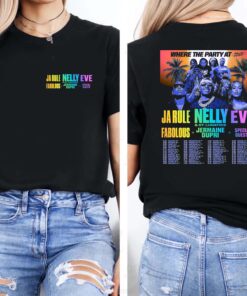 Where The Party At T-shirt, Nelly , Ja rule , Eve , Fabolous , Chingy & St. Lunatics Concert Tour Shirt