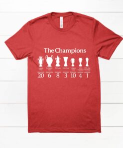Liverpool Champions Wall Shirt, LFC Trophy History T-Shirt, The Champions Liverpool Soccer Shirt, Liverpool Fan Gift, Football Tee