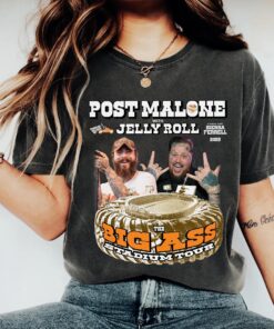 Post Malone Shirt,Post Malone Tour, Big Ass Stadium Tour, Posty 2025 Tour,Jelly Roll Tour,Malone Fan Shirt,Posty Tour Merch