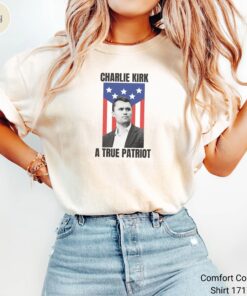 A True Patriot Charlie Kirk Shirt Justice for Charlie Kirk Shirt, Prayers Up for Charlie, Human Rights Shirt, Justice Shirt