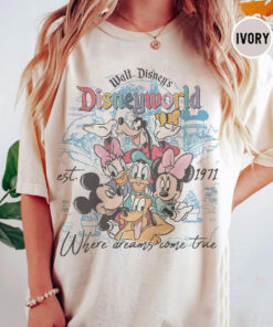Vintage Walt Disney Disneyworld Est 1971 Shirt, Disneyworld Shirt, Disney Family Vacation 2025 Shirt, Disney Trip Tee