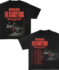 Twenty One Pilots T-Shirt, Breach Tour 2025 Unisex Graphic T-Shirt