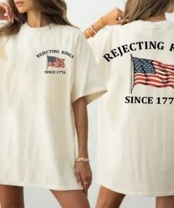 Rejecting Kings Shirt, Since 1776 Shirt, No Kings In America Shirt FDT Unisex Shirt, Anti Ice Protest Shirt