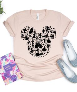 Disney Shirt, Disney Shirt for Women, Disney Ear Shirt, Women's Unisex Disney T-Shirt, Disney Mickey Silhouette Shirt