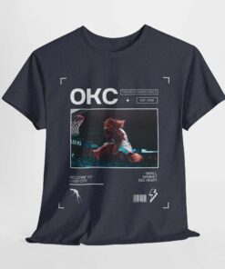 Thunder Basketball OKC Graphic Tee Rumble The Bison Unisex Heavy Cotton Shirt, Sports Fan Gift, Basketball Lover Tee, Basketball Fan
