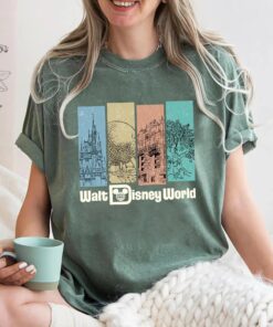 Retro Walt Disney World Shirt, Vintage Magic Kingdom Epcot Hollywood Studios Animal Kingdom Shirt, Family Vacation Matching Disneyworld Tee