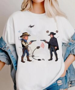 Funny Elon Musk vs Donald Trump Cartoon Shirt, Elon vs Trump 2025 Shirt, Anti Trump Shirt, Trump Vs Elon Shirt