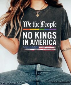 No Kings in America Shirt, Social Justice Shirt, Funny political meme, Democracy shirt