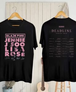 Black Pink Signatures Shirt, Black Pink Deadline Tour 2025 Shirt, Black Pink Blink Fan Gift, BlackPink Graphic Tee