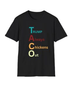 Trump Taco Trade T-Shirt, Trump Always Chickens Out Funny Tee, Tariffs & Trade Humor Shirt, Tarrifs Tee, Political Apparel, Trump Taco Trade