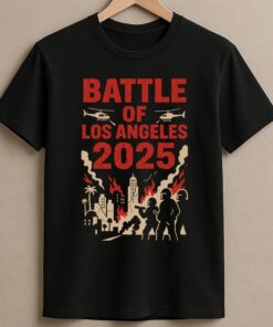 Battle of Los Angeles 2025 Protest Shirt, Anti-ICE Political Tee, Immigration Shirt, Anti Riot Police, Anti Fascist, Anti Trump