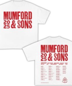 Mumford and Sons 2025 Tour T-Shirt, Tour Merch Crewneck T-shirt