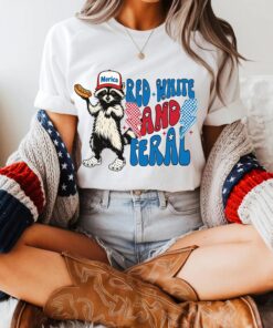Funny 4th of July Shirt, Feral Raccoon Tee Shirt Feral Girl, Red White and Feral Shirt, Independence Day, America Shirt Tee, Patriotic Shirt