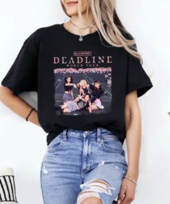 BLACKPINK Deadline World Tour T-Shirt - Kpop Blink Fan Tee - Lisa Jennie Rosé Jisoo Concert Merch - Gift for BLACKPINK Fans