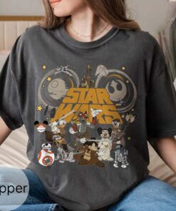 Vintage Disney Star Wars Shirt, Mickey & Friends Star Wars Tee, Disney World Shirt, Retro Star Wars Shirt, Star Wars Gift, Disney Theme Park