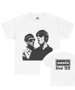 Oasis Live 2025 Tour Unisex Heavy Cotton Tee, Retro Concert T-Shirt, Music Lover Gift, Vintage Style Tee, Britpop Merch, Oasis Tee