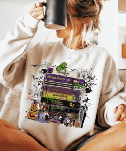 90s Vintage HalloweenSweatshirt, Retro VHS Horror T-Shirt, Funny Halloween Characters Crewneck, Spooky Movie Shirt