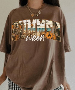 Horror Summerween Shirt, Horror Characters T-Shirt, Killers Summer Vibes Tee, Summer Halloween Top, Funny Halloween in Summer