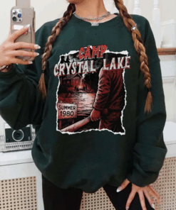 Welcome To Crystal Lake Sweatshirt, Camp Crystal Lake Sweater, Horror Movie Fan Gift