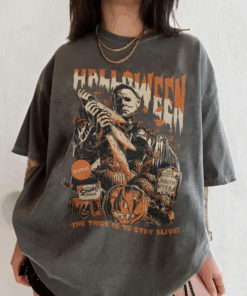Vintage Michael Myers Halloween Tshirt, Horror Movie Shirt, Myers Thriller Friday the 13th Horror Tee, Retro Halloween Party Top