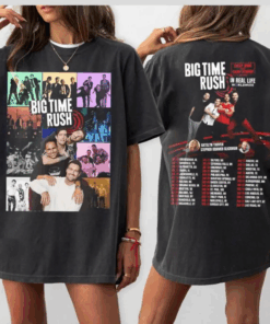 Retro Big Time Rush Tour 2025 2 Side Shirt, Big Time Rush Tour Vintage T-Shirt, Concert Band Top, Music Y2k Tee, For Her