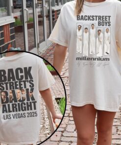 Backstreet Boys Millennium Shirt, Pop Music Memory Back Street Boys Girls, Front and Back Tee
