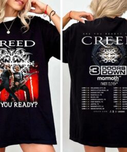2 sided Creed Tour 2025 Shirt, Creed Summer of 99 Tour Shirt, Creed Band T-shirt, Summer of ’99 Tour Shirt, Rock Band Creed Graphic Shirt