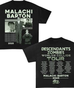 Malachi Barton T-shirt, Descendants Zombies Worlds Collide Tour, The Rise Of Red Tee, Descendants Concert, Summer Music Festival 2025 Tee