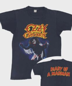 Vintage Graphic 1982 Ozzy Osbourne Diary Of A Madman T-Shirt Double Sides
