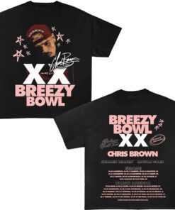 Chris Brown Tour Shirt, 2025 Chris Brown Tour Breezy Bowl XX T-Shirt, Chris Brown Graphic Shirt, Chris Brown Fan Gift Tee, Chris Brown Merch