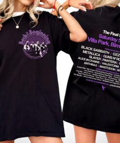 Black Sabbbth Back To The Beginning 2025 Black T-Shirt, Heavy Metal Shirt, Vintage Sabbath Tee Heavy Sound Tribute Tour In Birmingham Shirt