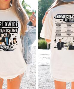 Worldwide Handsome Tour 2 Sided Shirt, Jin BTS Shirt, RunSeokJin Tee, Jin Wordwide Handsome 2025 Tee, Kp0p BTS Shirt