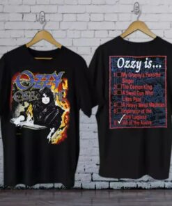 1988 Ozzy Osbourne No Rest For The Wicked Checklist T-Shirt