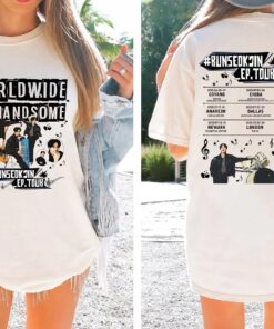 Worldwide Handsome Tour 2 Sided T-Shirt, Jin BTS Shirt, RunSeokJin Tee, Jin Wordwide Handsome 2025 Tshirt, Kp0p BTS Top