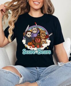 Scare Bears Horror Tshirt, Funny Care Bear Shirt, Michael Myers, Jason Voorhees
