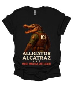 Alligator Alcatraz Shirt, Make America Safe Again Tee, Current Events Shirt, Dark Humor Gifts, Funny Trump Supporter Gift, Patriotic Shirt