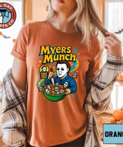 Myers Munch T-Shirt, Halloween Horror Cereal Shirt, Michael Mask Scary Movie Tee, Retro Halloween Breakfast Shirt, Spooky Season Sweatshirt