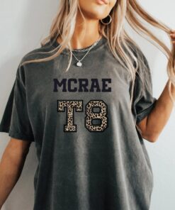 Tate McRae Jersey Tee | T8 Leopard Print Shirt | McRae Tour Jersey | Pop Music Fan Merch | Concert Tee | Trendy Fan Gift
