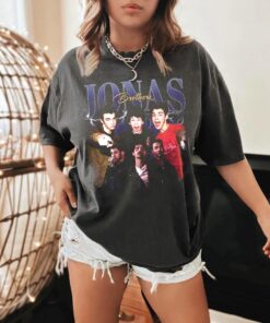 Retro Bros Jonas T-Shirt, Living The Dream Tour 2025 Shirt, Jonas 20 Then and Now Tee, Tour 20th Anniversary Fans Top