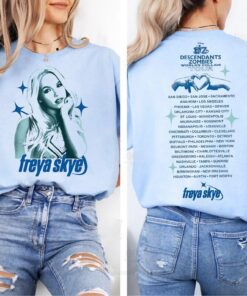 Disney Descendants Zombies Worlds Collide Tour Freya Skye T-Shirt, Disneyland Summer Tour 2025 Shirt, Zombies 4 Tour Summer Music Festival