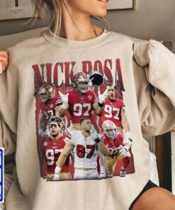 Vintage Nick Bosa shirt, Football shirt, Classic 90s Graphic Tee
