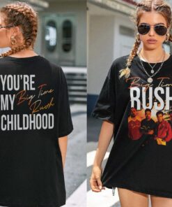 Big Time Rush In Real Life Worldwide 2025 Tour Two-sided Shirt, You're My Childhood BTR Fan Merch, BTR Band Tee
