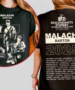 Disney Malachi Barton T-shirt, Descendants Zombies Worlds Collide Tour, The Rise Of Red Tee, Descendants Concert, Summer Music Festival 2025