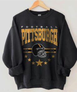 Pittsburgh Football Sweatshirt, Pittsburgh Shirt Retro Style 90s Vintage Unisex Crewneck, Graphic Tee Gift For Football Fan Sport.