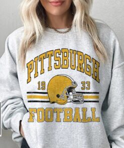Pittsburgh Shirt Retro Style 90s Vintage Unisex Crewneck, Pittsburgh Football Sweatshirt, Graphic Tee Gift For Football Fan Sport.