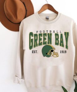 Green Bay Football Vintage Style Sweatshirt, Green Bay Shirt Retro Style 90s Unisex Crewneck, Graphic Tee Gift For Football Fan Sport.